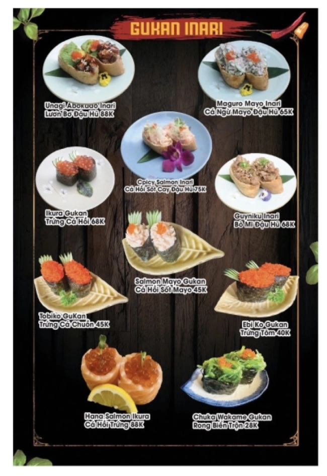 Menu quán 9
