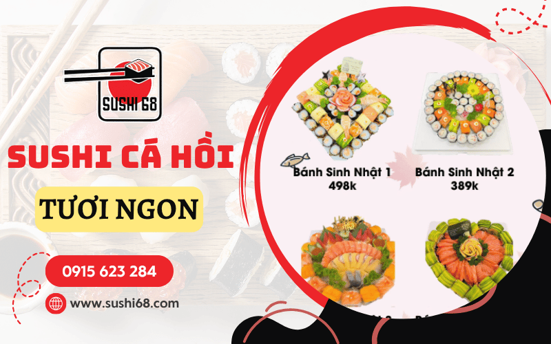 sushi cá hồi